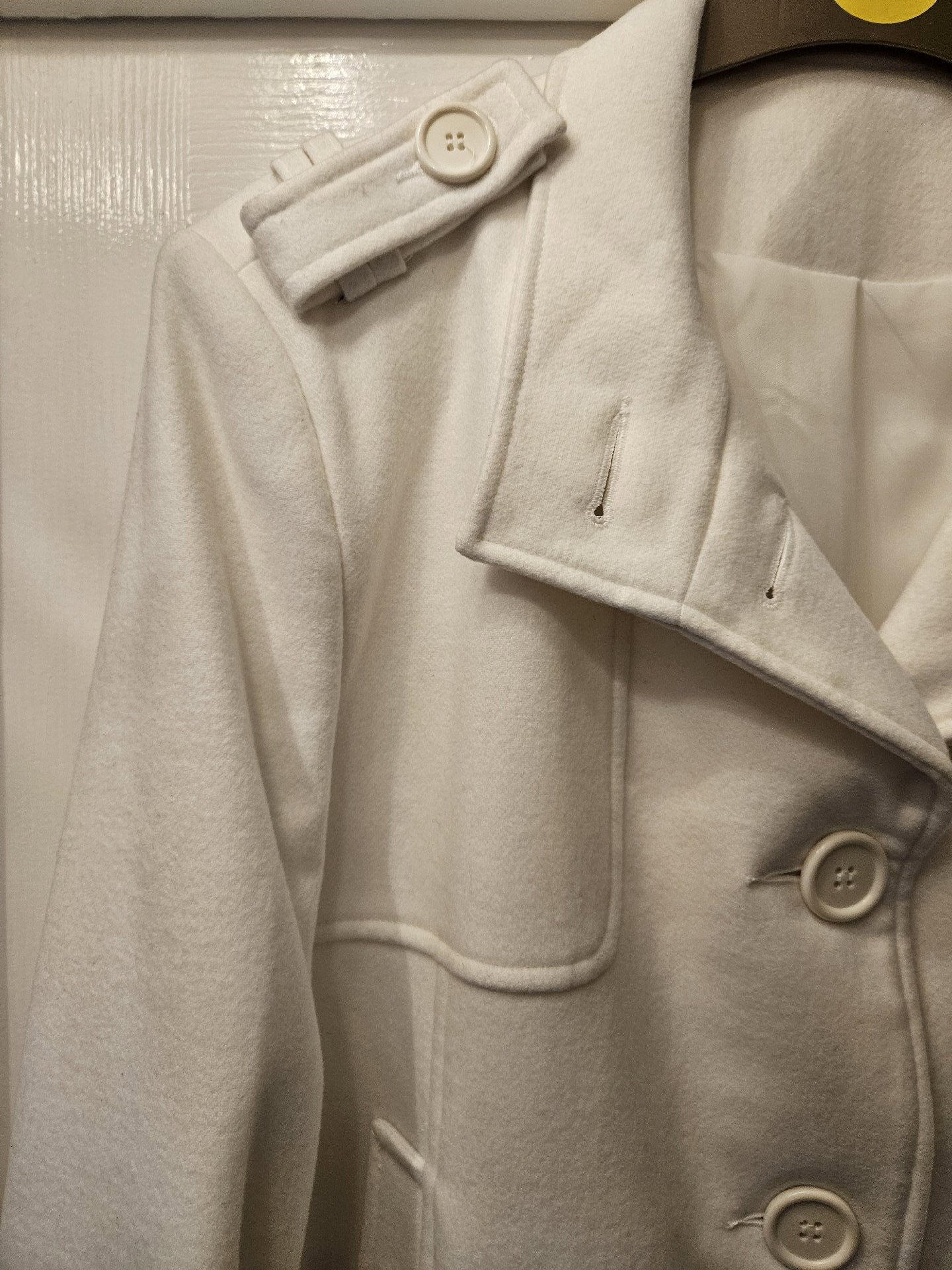Cream Wool Blend Belted Coat – Size 16, Unbranded, 16, New condition — preloved on SilentSale®