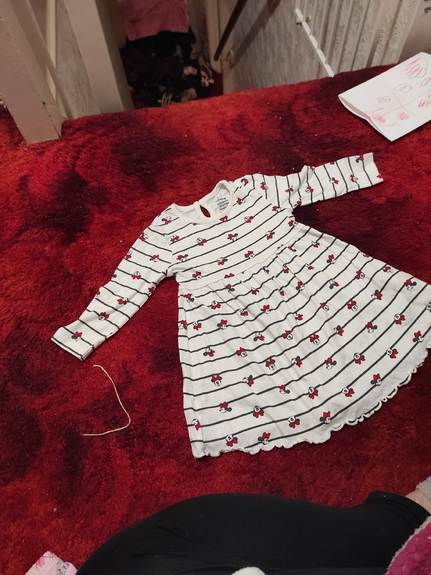 Disney Minnie Mouse Girls Long Sleeve Dress – 6-9M, Disney, 6-9M, Excellent condition — preloved on SilentSale®