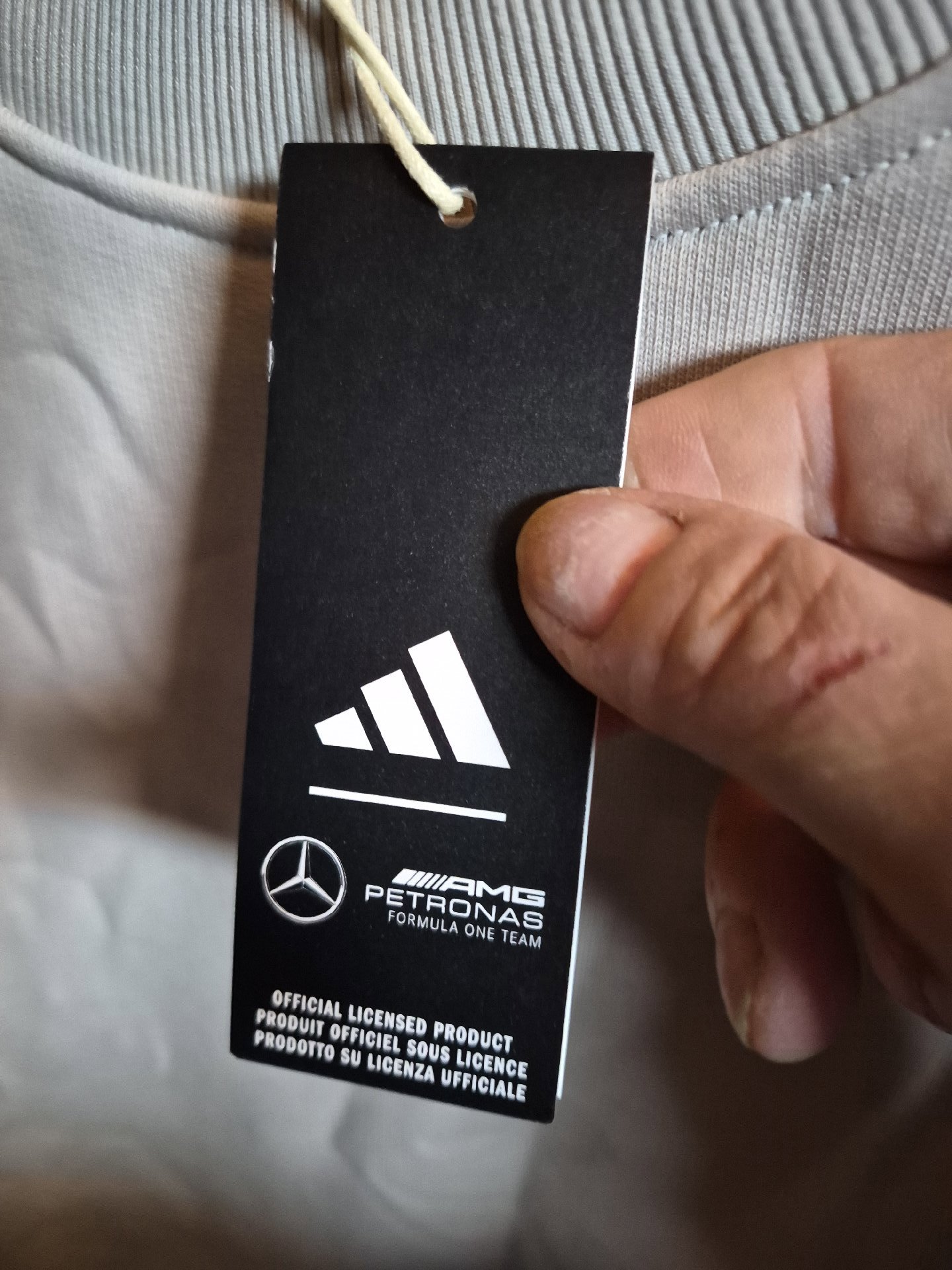 Adidas AMG Petronas Grey Sweatshirt, Adidas, XXL, New condition — preloved on SilentSale®