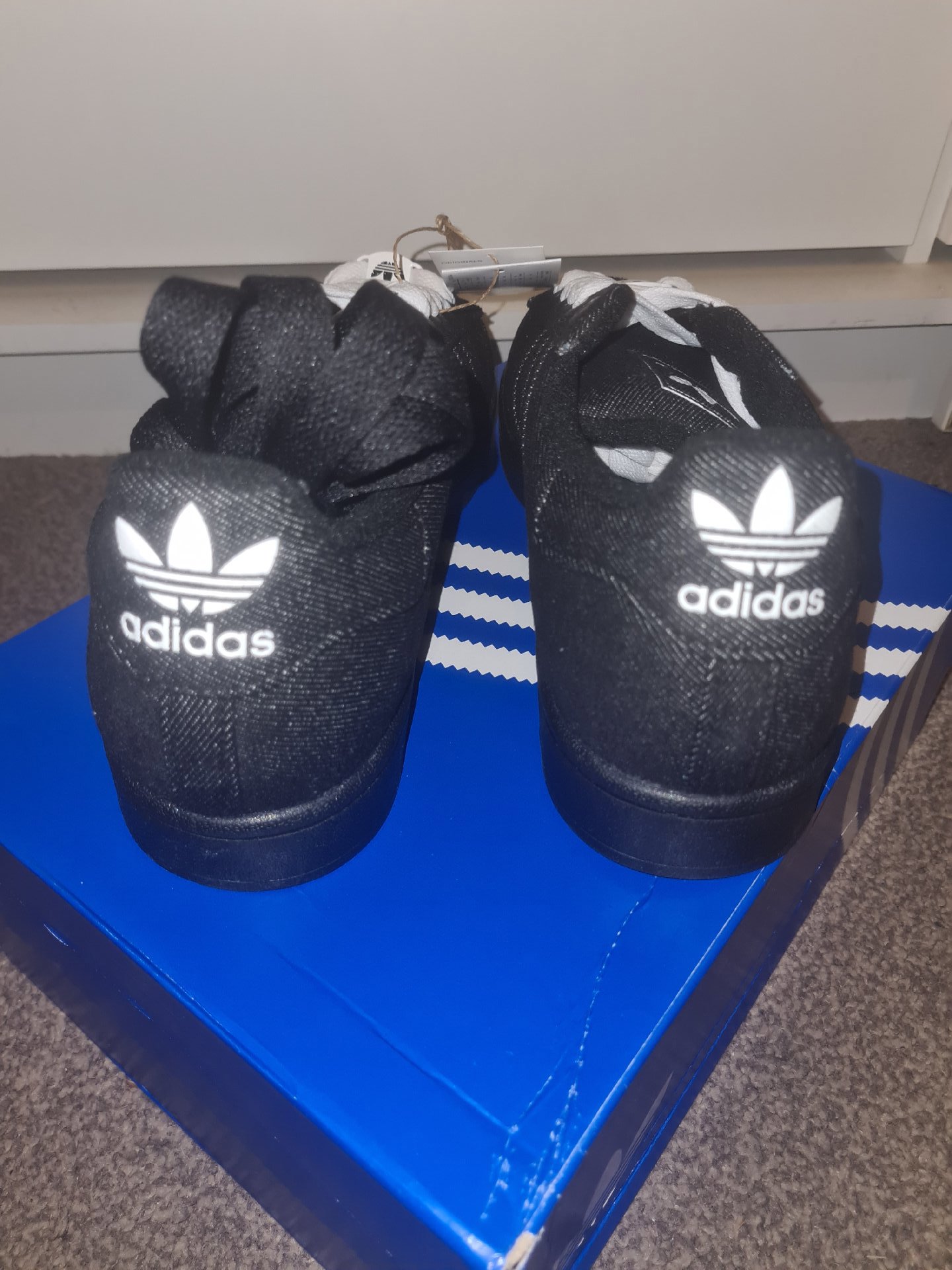 Adidas Superstar II Black Trainers – UK 8.5, Adidas, 8.5, New condition — preloved on SilentSale®