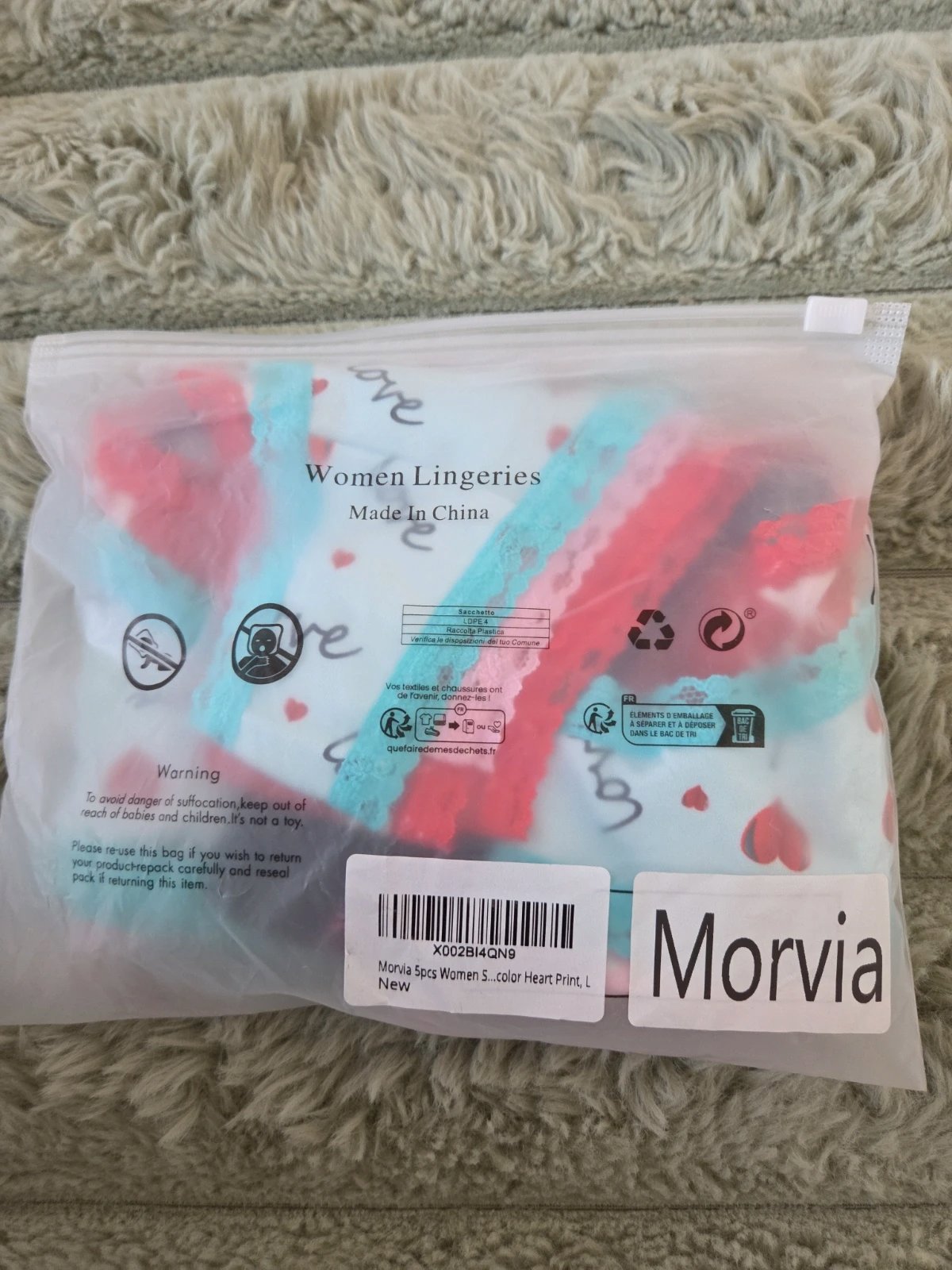 Morvia 5pcs Women Sexy Lace Thongs, Amazon Essentials, L, New condition — preloved on SilentSale®