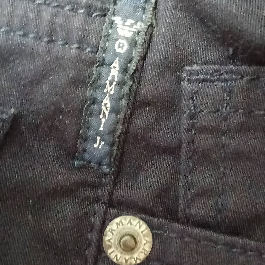 Armani Junior Black Jeans, Armani Junior, 4 years, Like New condition — preloved on SilentSale®