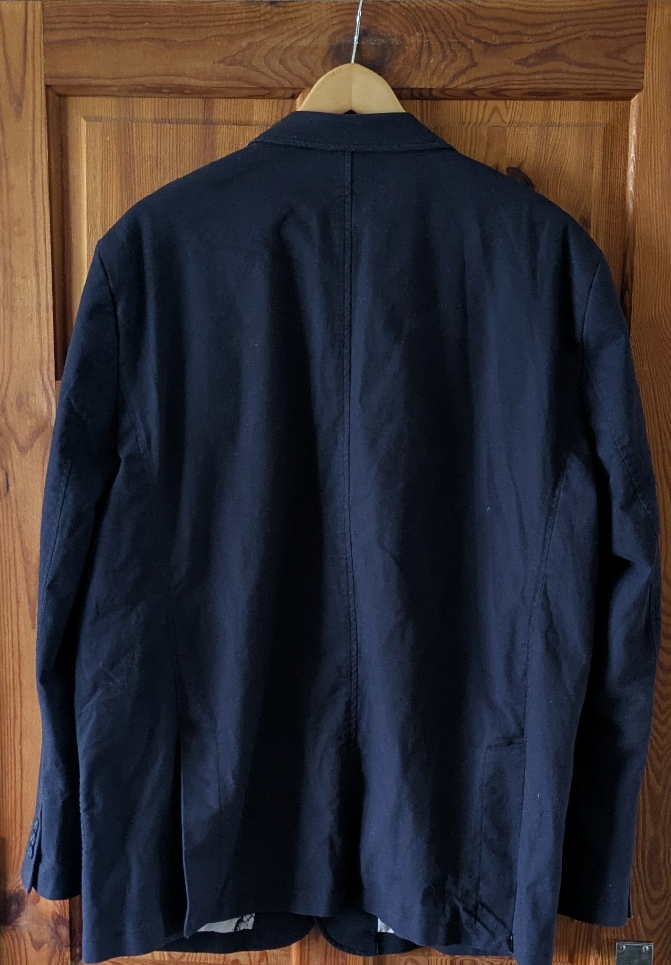 Peter Christian Navy Cotton Blazer Jacket – 50R, Peter Christian, 50R, Excellent condition — preloved on SilentSale®