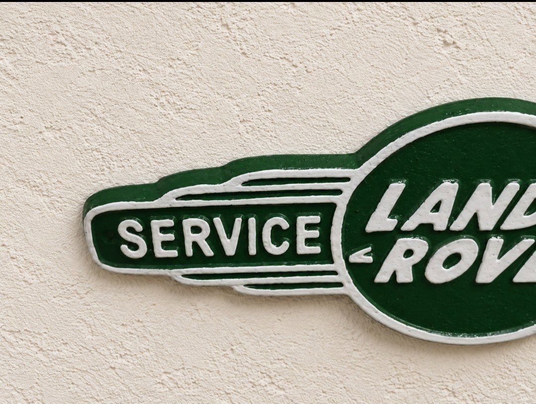 New Reproduction Land Rover Service Station Plaque - Cast Aluminium, Land Rover, Small, New condition — preloved on SilentSale®