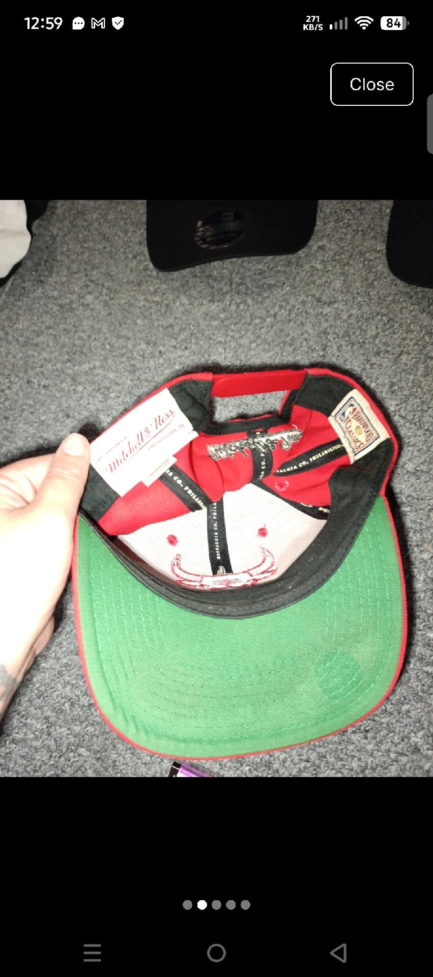 Mitchell & Ness Chicago Bulls Baseball Cap Camouflage Brim, Mitchell & Ness, L, Good condition — preloved on SilentSale®