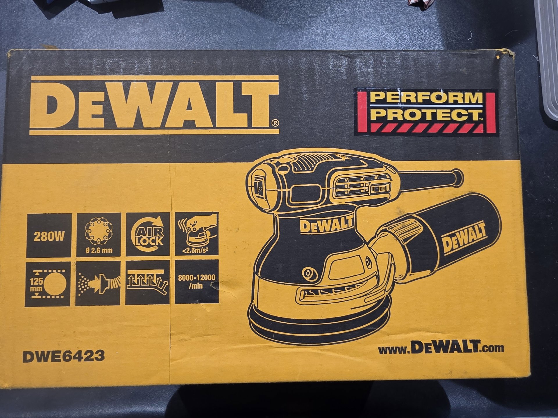 Dewalt Dwe6423 125mm Random Orbit Sander 280 Watt 110v, DeWalt, Medium, New condition — preloved on SilentSale®