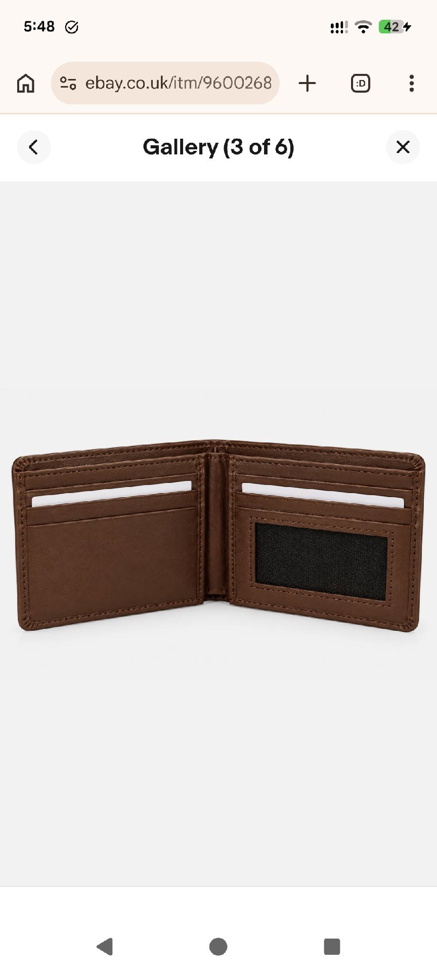 Mens leather wallet , Unbranded, One Size, Excellent condition — preloved on SilentSale®