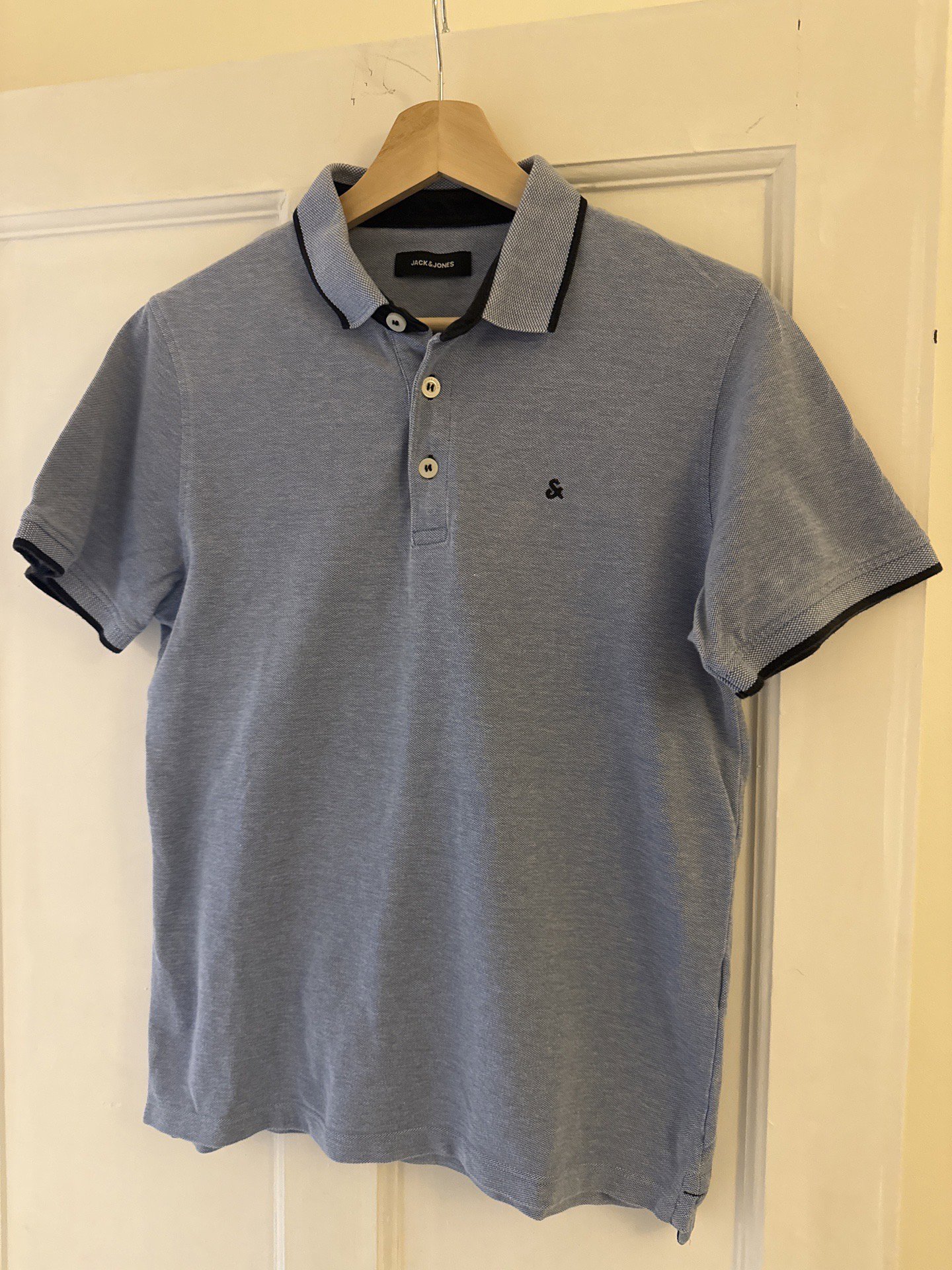 Jack & Jones Blue Polo Shirt, Jack & Jones, S, Excellent condition — preloved on SilentSale®