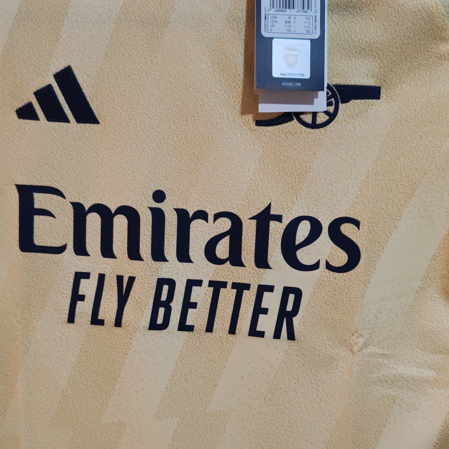 Adidas Arsenal Football Jersey Yellow Burgundy Navy – 11-12Y, Adidas, 11-12 years, New condition — preloved on SilentSale®