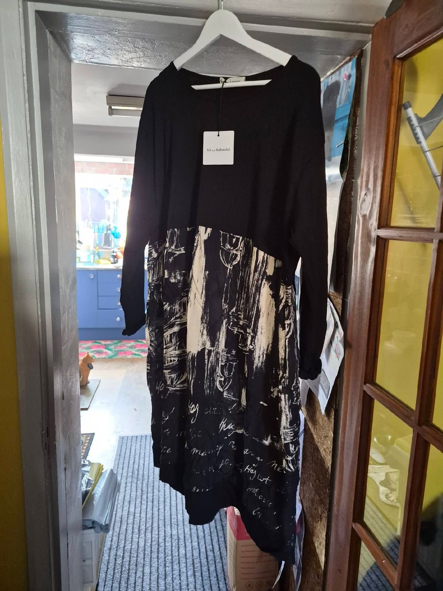 Kit and Kaboodal Janette Print Cotton Dress Stone One Size, Kit and Kaboodal, One Size, New condition — preloved on SilentSale®