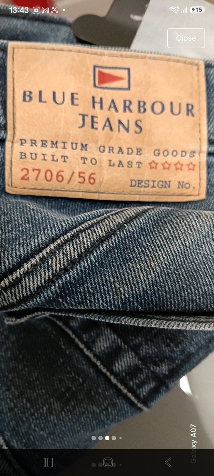 Blue Harbour Marks & Spencer Blue Black Jeans – Waist 36, Length 31, Marks & Spencer, W36 L31, Good condition — preloved on SilentSale®