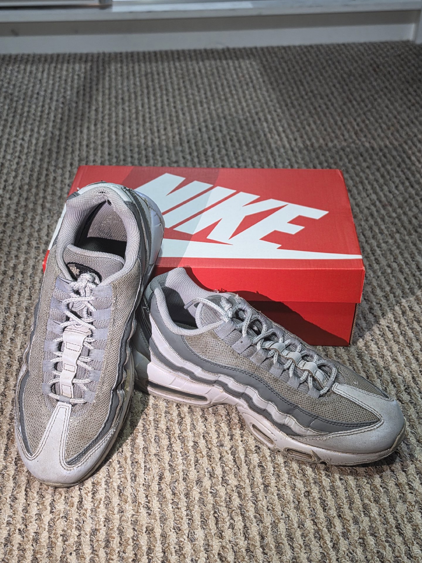 Nike Air Max 95 Essential Grey Trainers, Nike, 8, Good condition — preloved on SilentSale®