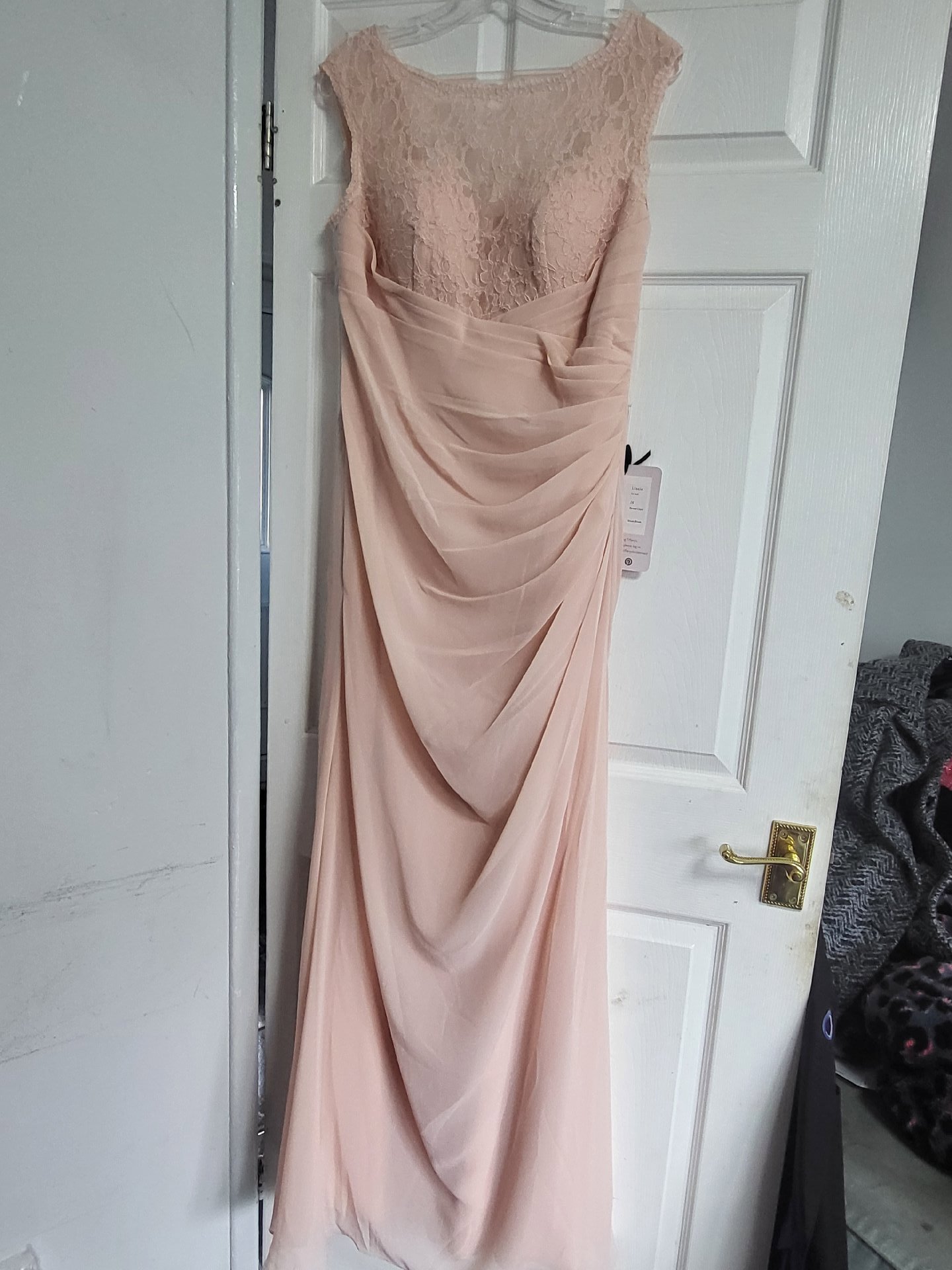 Tiffanys Lizzie Blush Lace Evening Dress – Size 16, Tiffanys, 16, New condition — preloved on SilentSale®