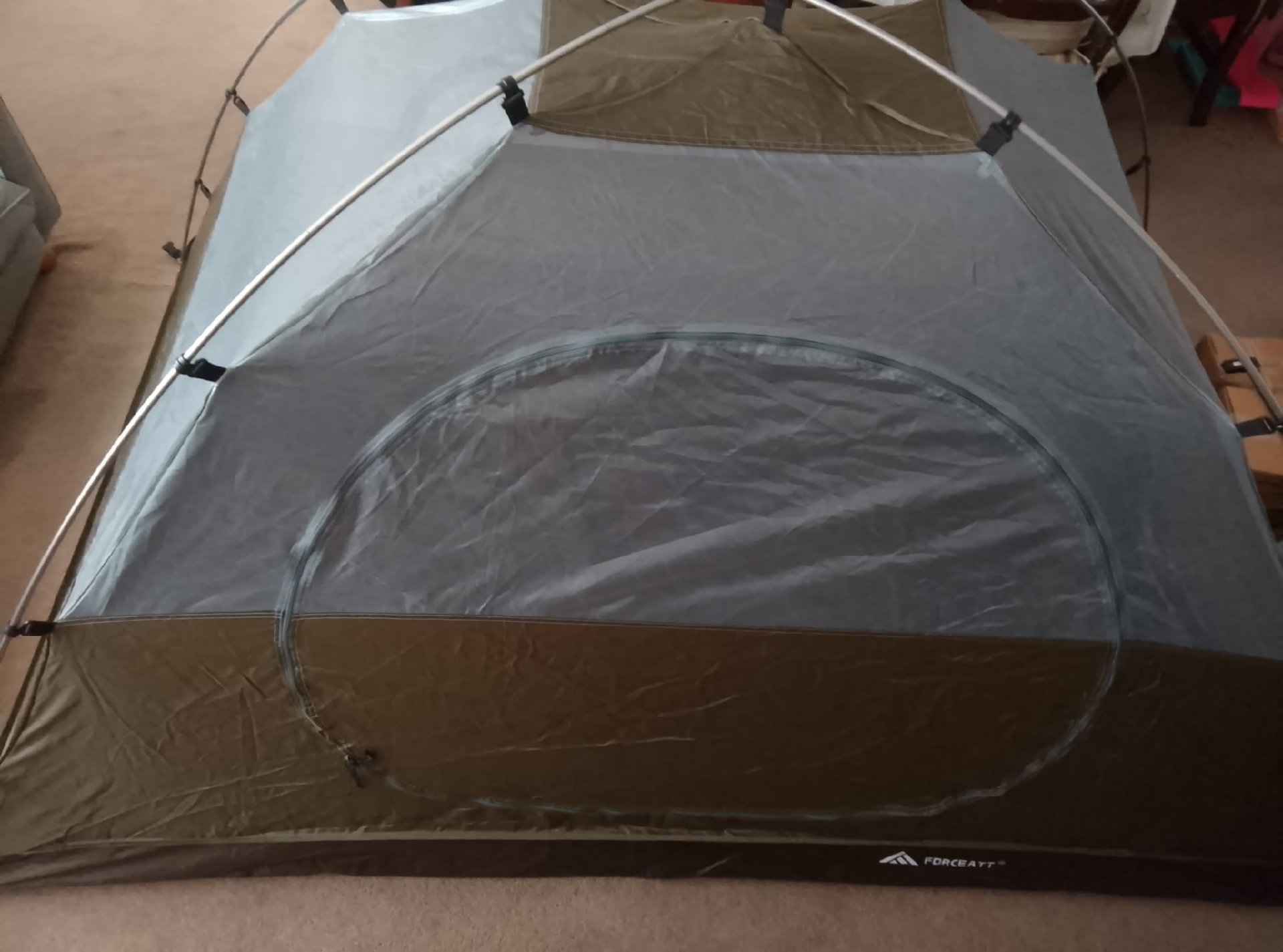 Forceatt Green Camping Tent with Poles and Pegs, Forceatt, One Size, New condition — preloved on SilentSale®