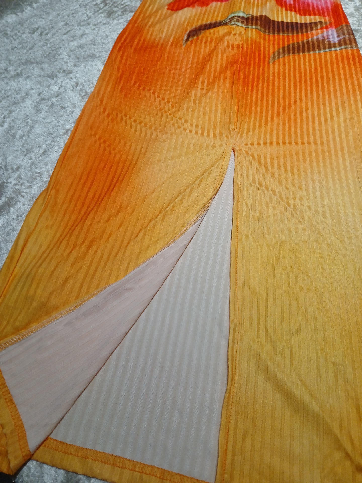 Shein Orange‑Red Gradient Halter Maxi Dress | Slim Fit Size S, Shein, S, New condition — preloved on SilentSale®