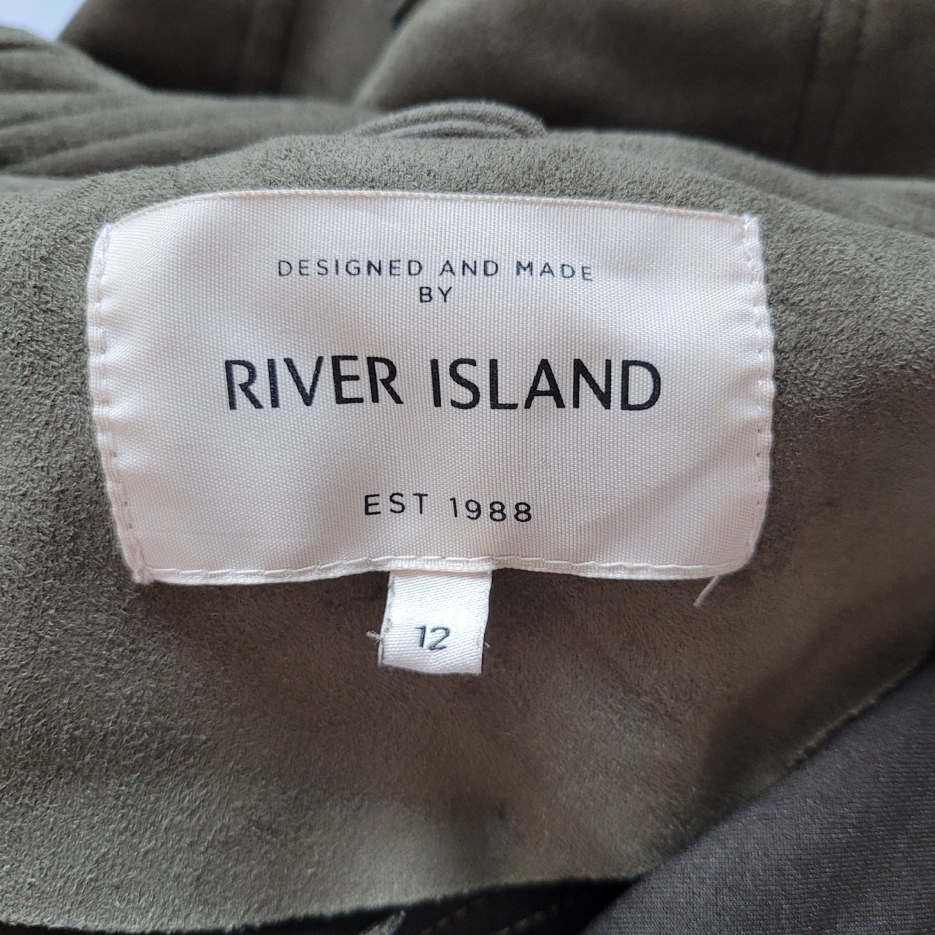 River Island Brown Suede Biker Jacket – Size 12, River Island, 12, Excellent condition — preloved on SilentSale®