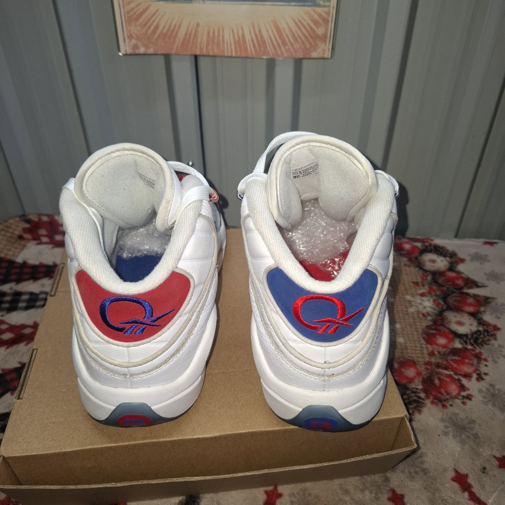 Reebok White Red Blue Trainers UK 5, Reebok, 5.5, Excellent condition — preloved on SilentSale®