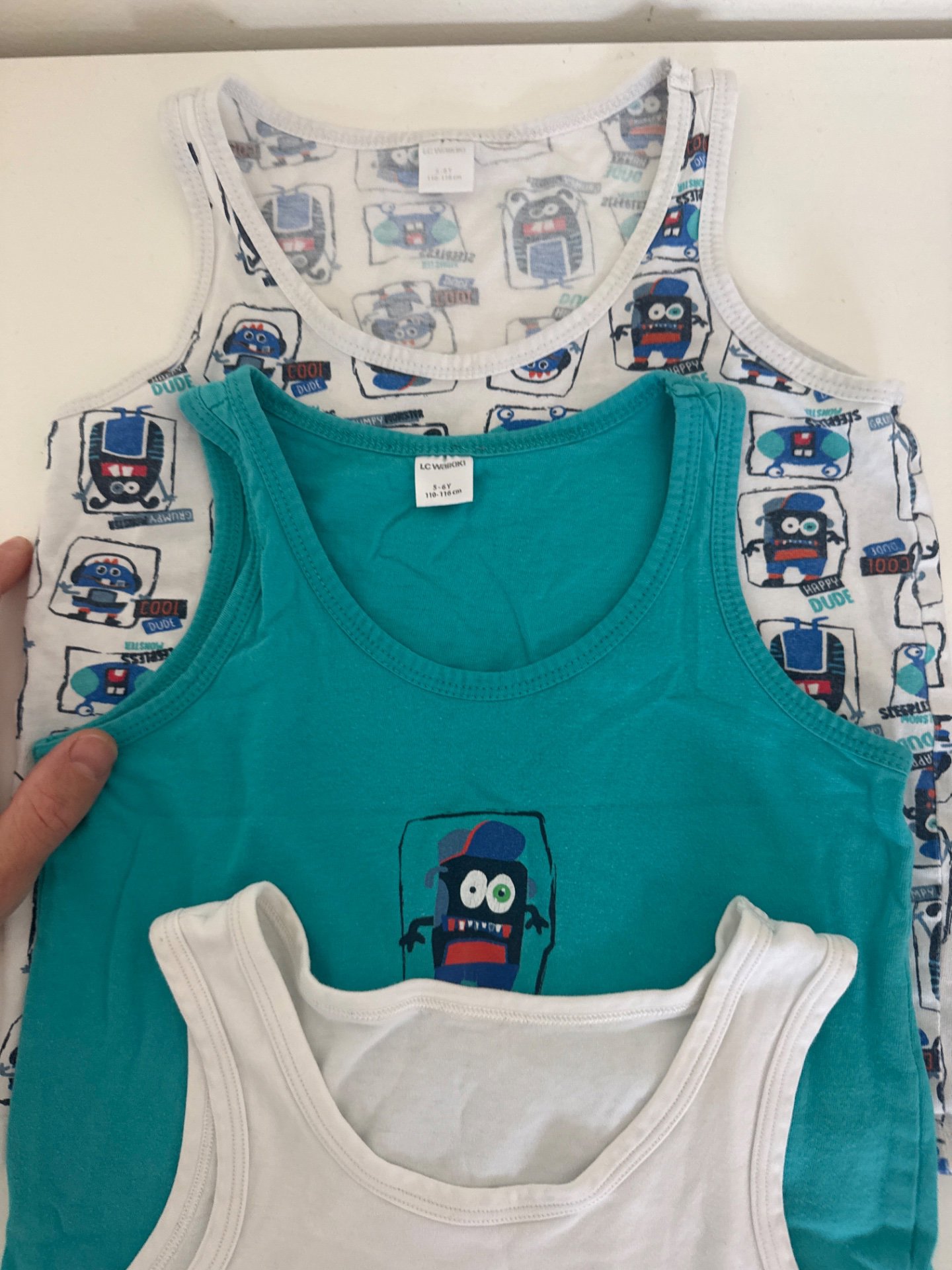 Boys' Vest Tops Set – Size 5-6 Years, LC Waikiki, 5-6 years, Excellent condition — preloved on SilentSale®