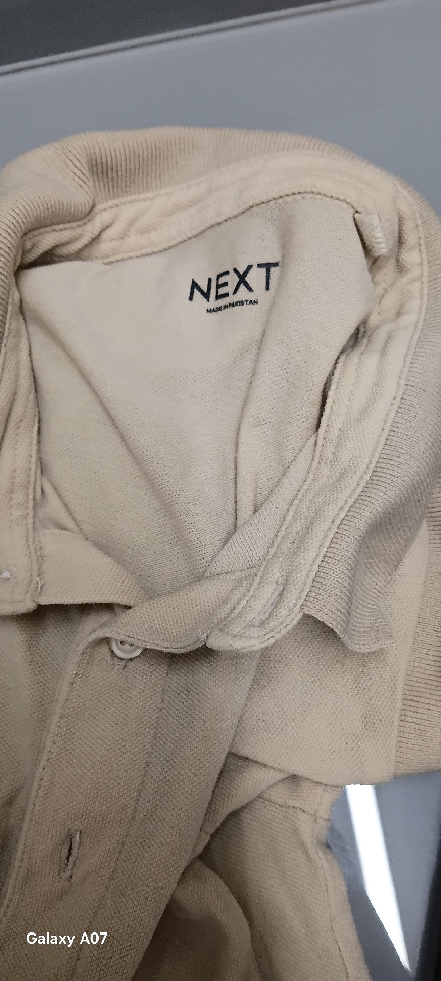 Next Boys Polo Shirts Blue and Beige 12 Years, Next, 12 years, Good condition — preloved on SilentSale®