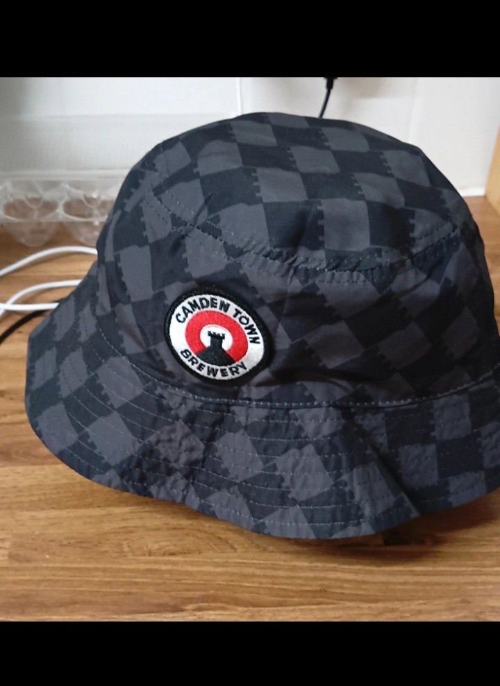 Camden Town Brewery Black Check Bucket Hat, Camden Town Brewery, S, Excellent condition — preloved on SilentSale®
