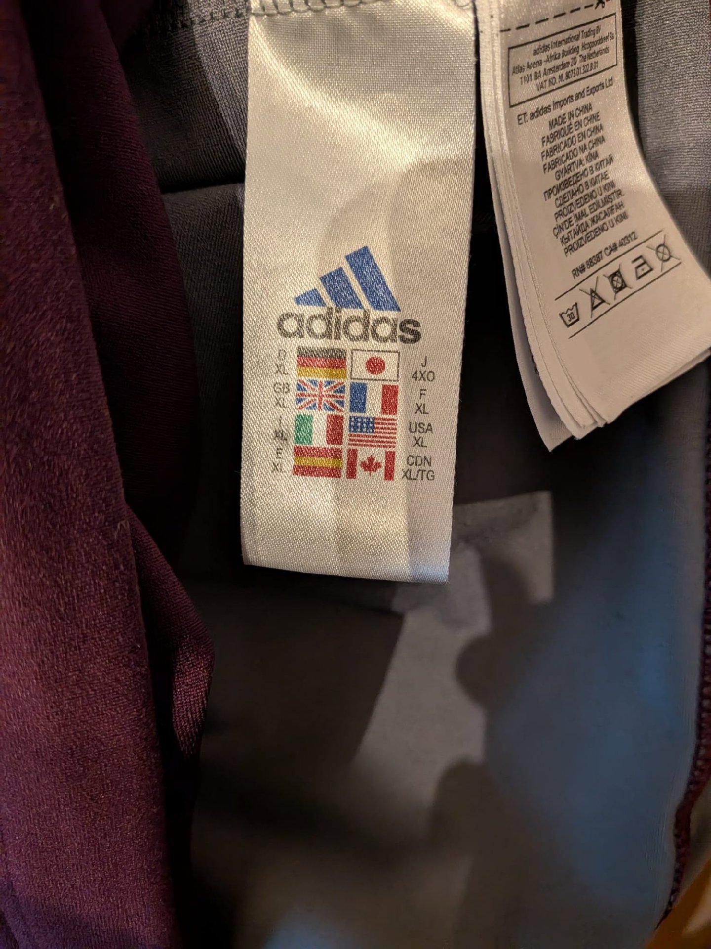 Adidas Purple and Blue Half Zip Sports Top – XL, Adidas, XL, Excellent condition — preloved on SilentSale®