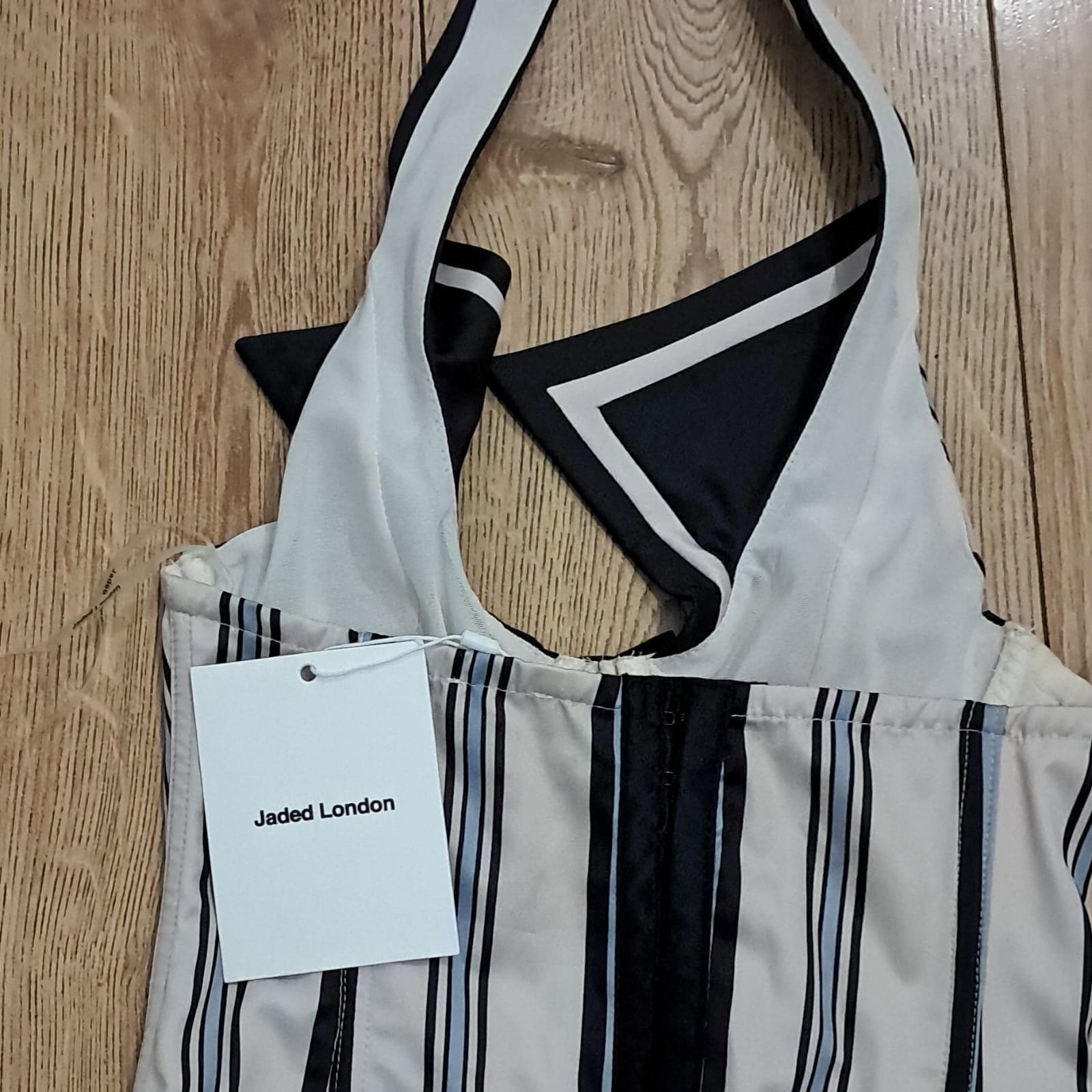 Jaded London Striped Corset Top with Hook Closure, Jaded London, XS, New condition — preloved on SilentSale®