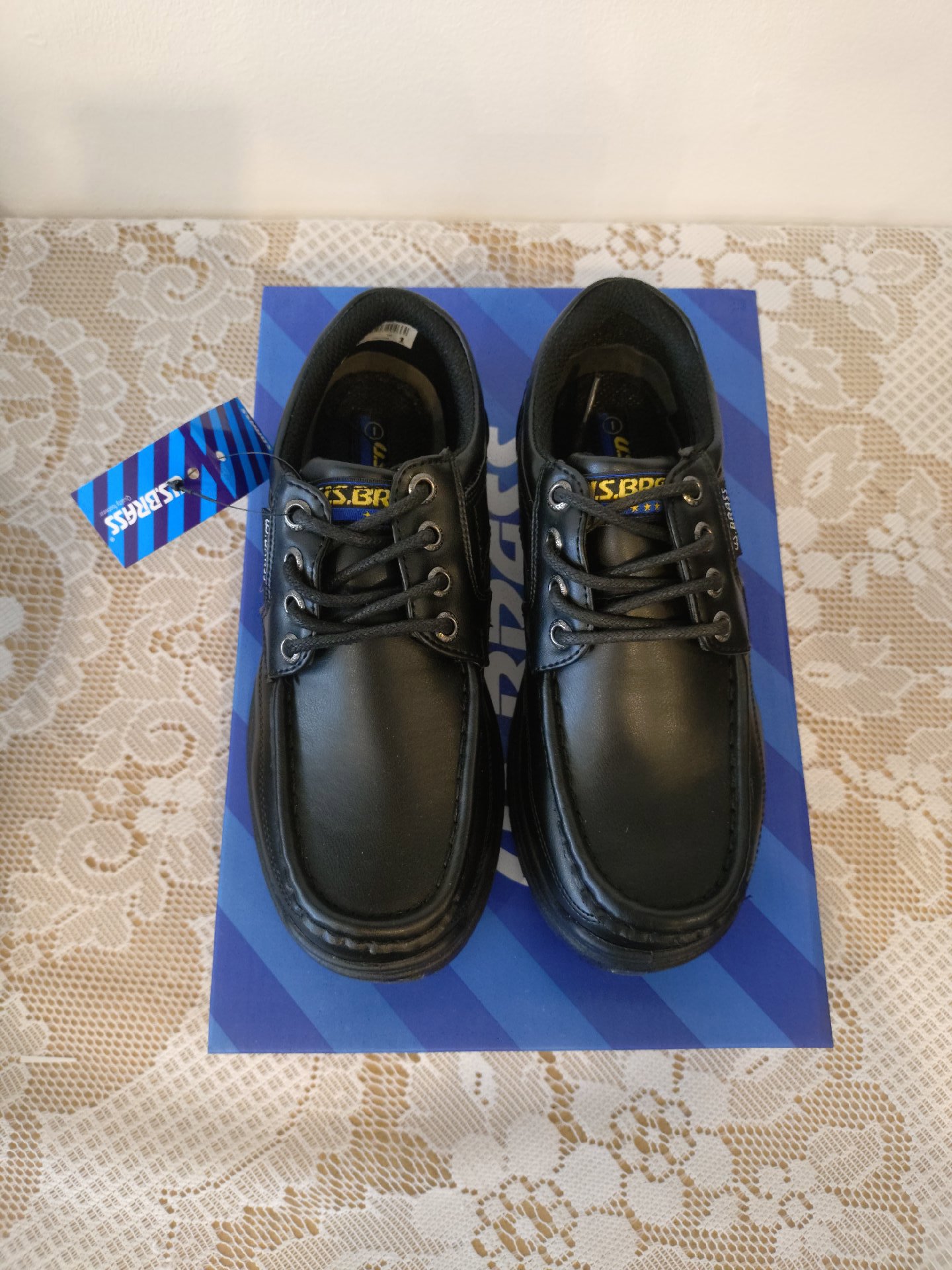 U.S. Brass Black Boat Shoes – UK 1, U.S. Brass, 1 (Senior), New condition — preloved on SilentSale®