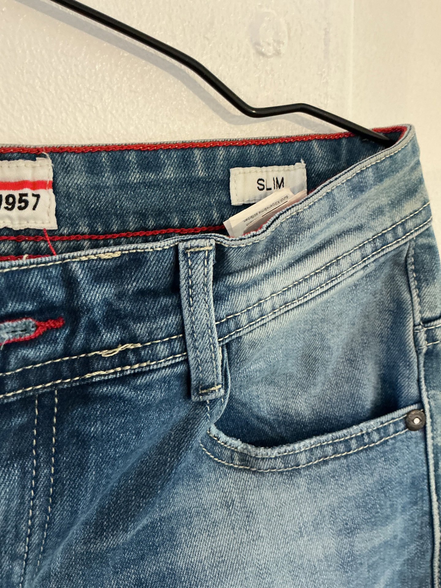 Malcom 1957 Light Blue Skinny Jeans Size S, Malcom 1957, S, New condition — preloved on SilentSale®