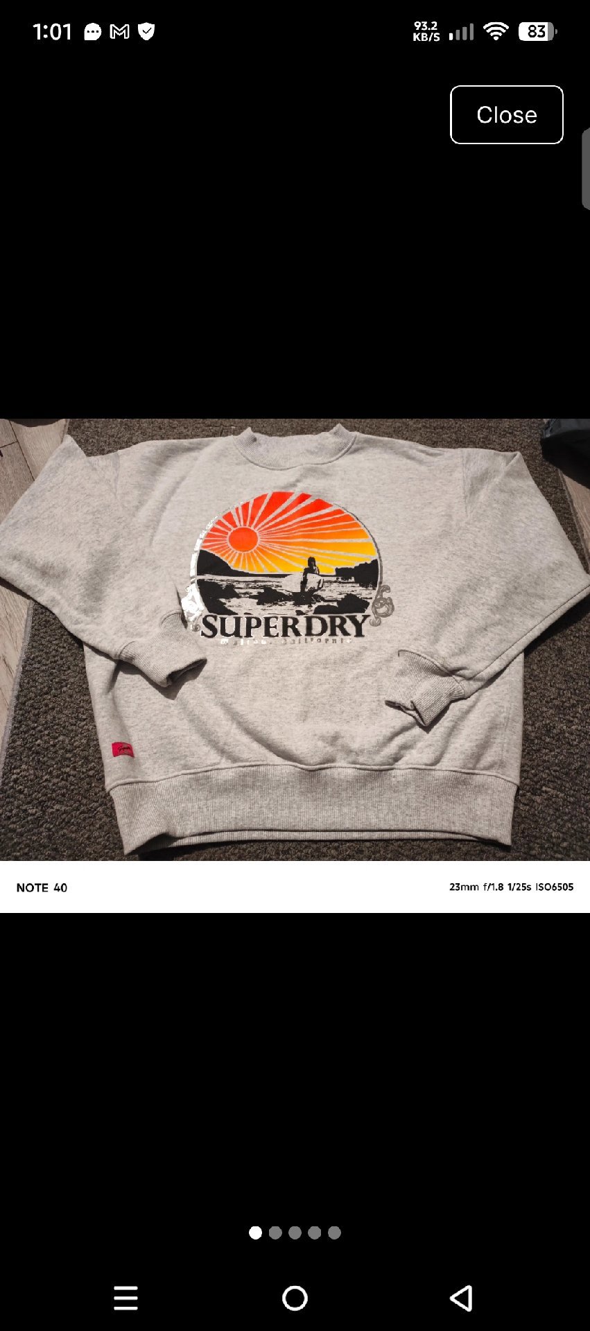 Superdry Grey Graphic Sweatshirt – UK 10, Superdry, 10, Excellent condition — preloved on SilentSale®