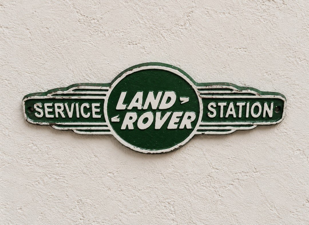 New Reproduction Land Rover Service Station Plaque - Cast Aluminium, Land Rover, Small, New condition — preloved on SilentSale®