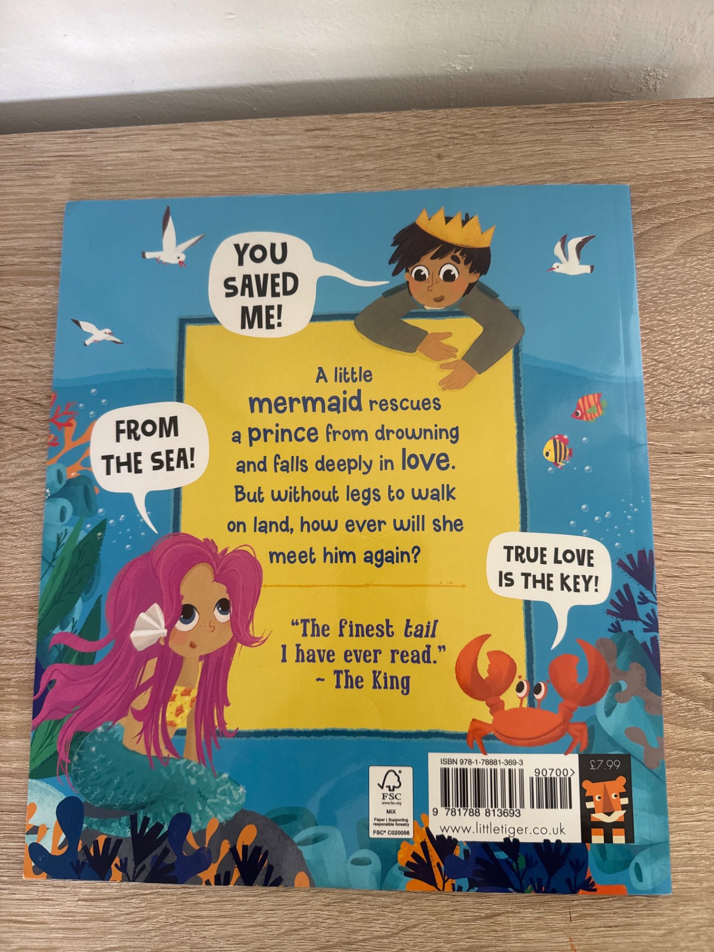 Fairytale Classics Little Mermaid Children's Book, Little Tiger, One Size, Good condition — preloved on SilentSale®