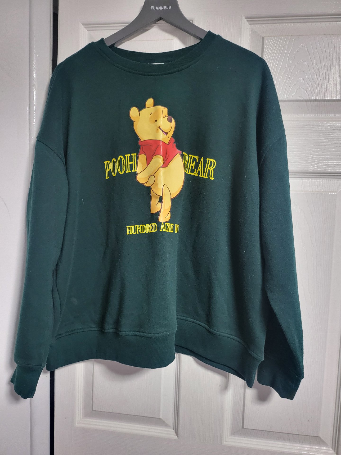 Green Winnie The Pooh Bear Graphic Sweatshirt, Disney, XL, Excellent condition — preloved on SilentSale®