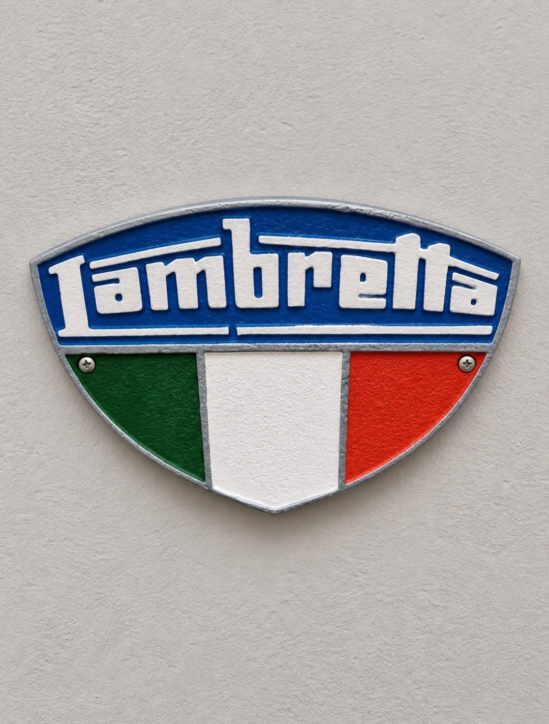 New Lambretta Scooter Cast Aluminium Italian Retro Wall Sign Man Cave Garage Gift, Lambretta, Small, New condition — preloved on SilentSale®