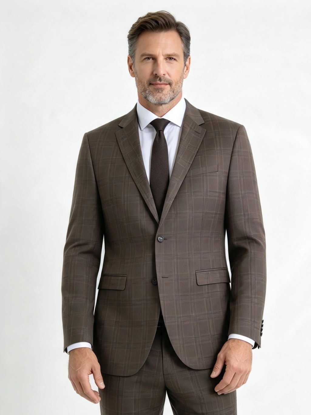 Jack & Jones Brown Check Blazer UK 42R Super Slim (Fits like M‑Large), Jack & Jones, 42R, New condition — preloved on SilentSale®