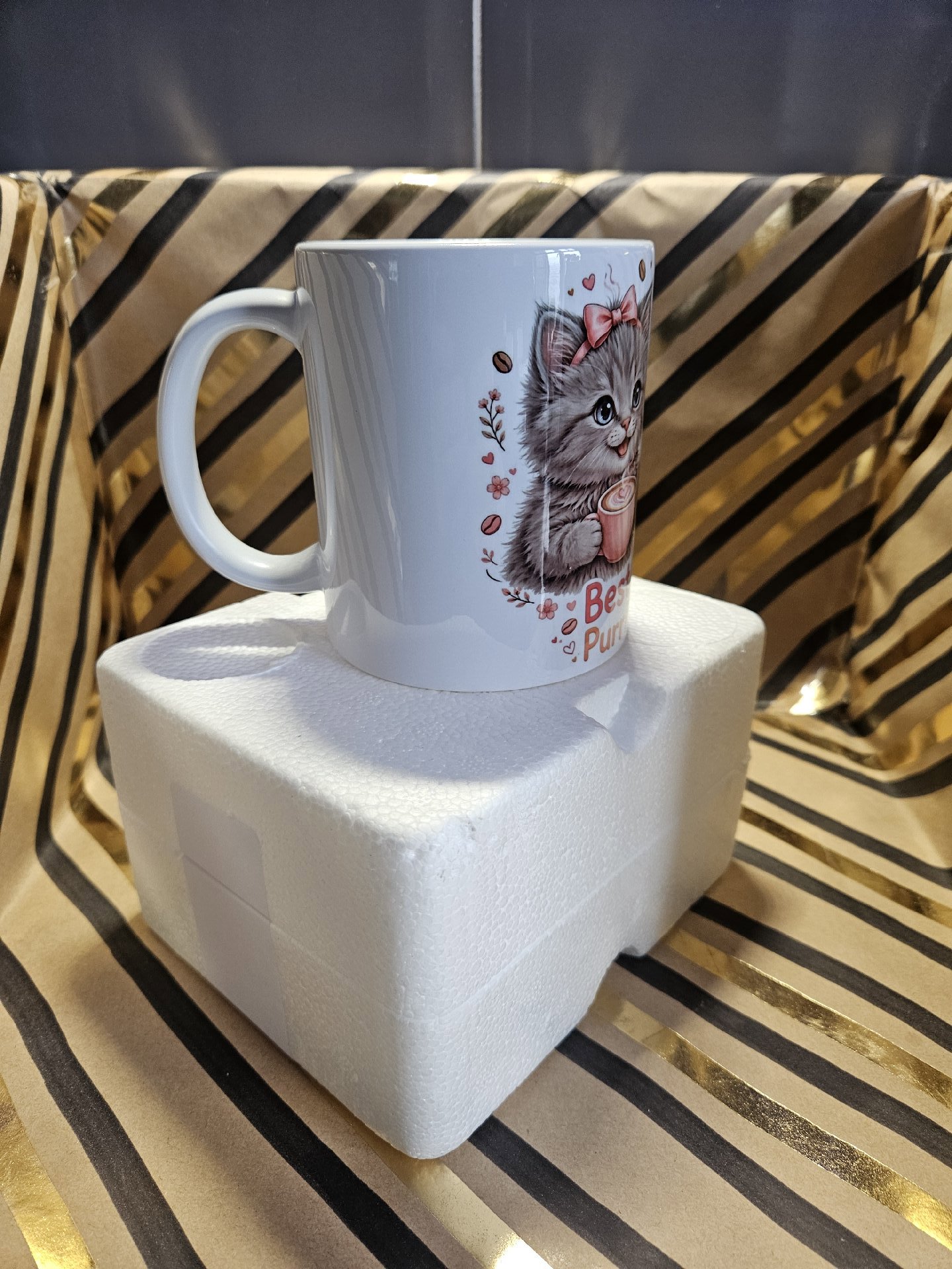 Purrfect blend coffee mug, Unbranded, One Size, New condition — preloved on SilentSale®