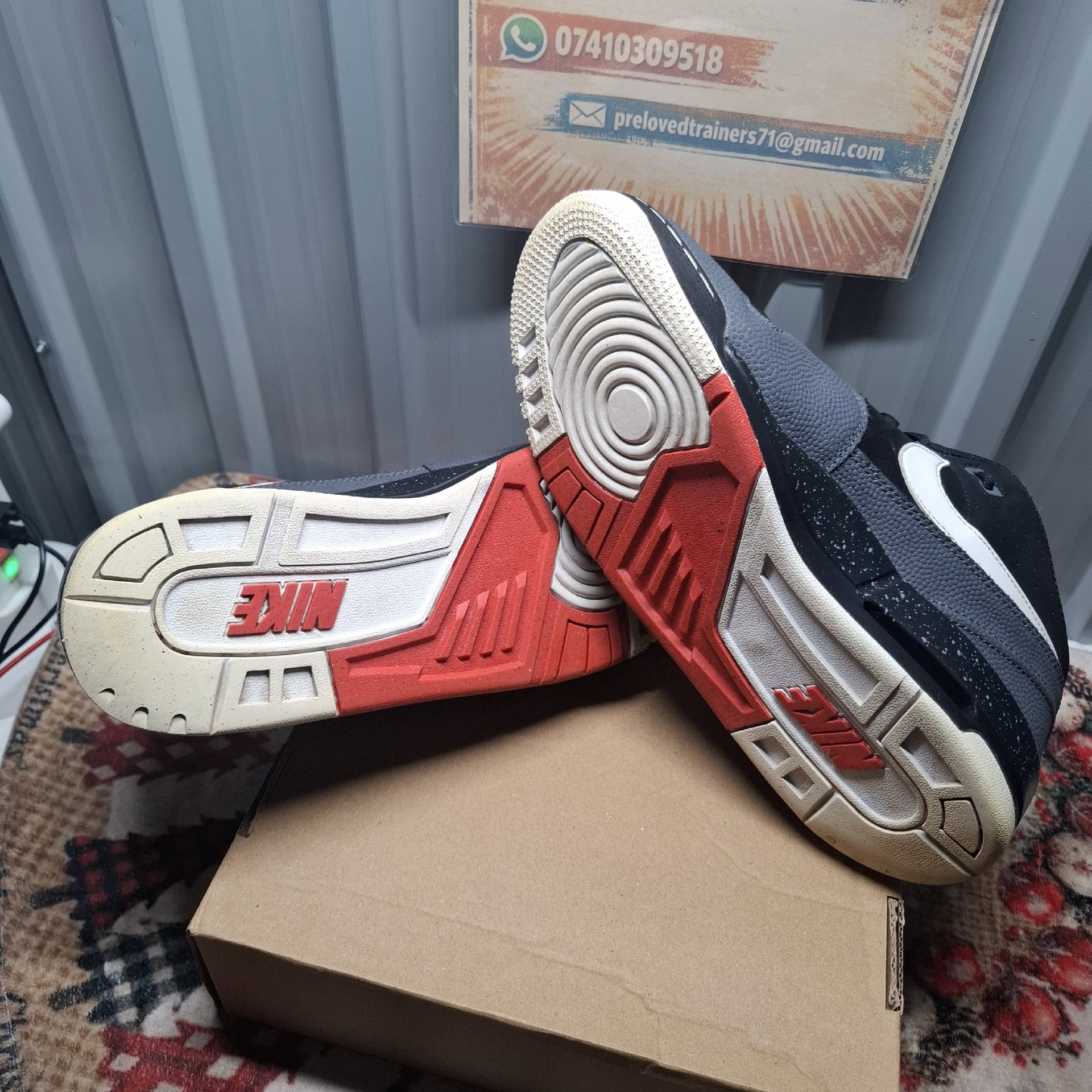Nike Air Trainer Black/Grey Trainers, Nike, 9, Good condition — preloved on SilentSale®