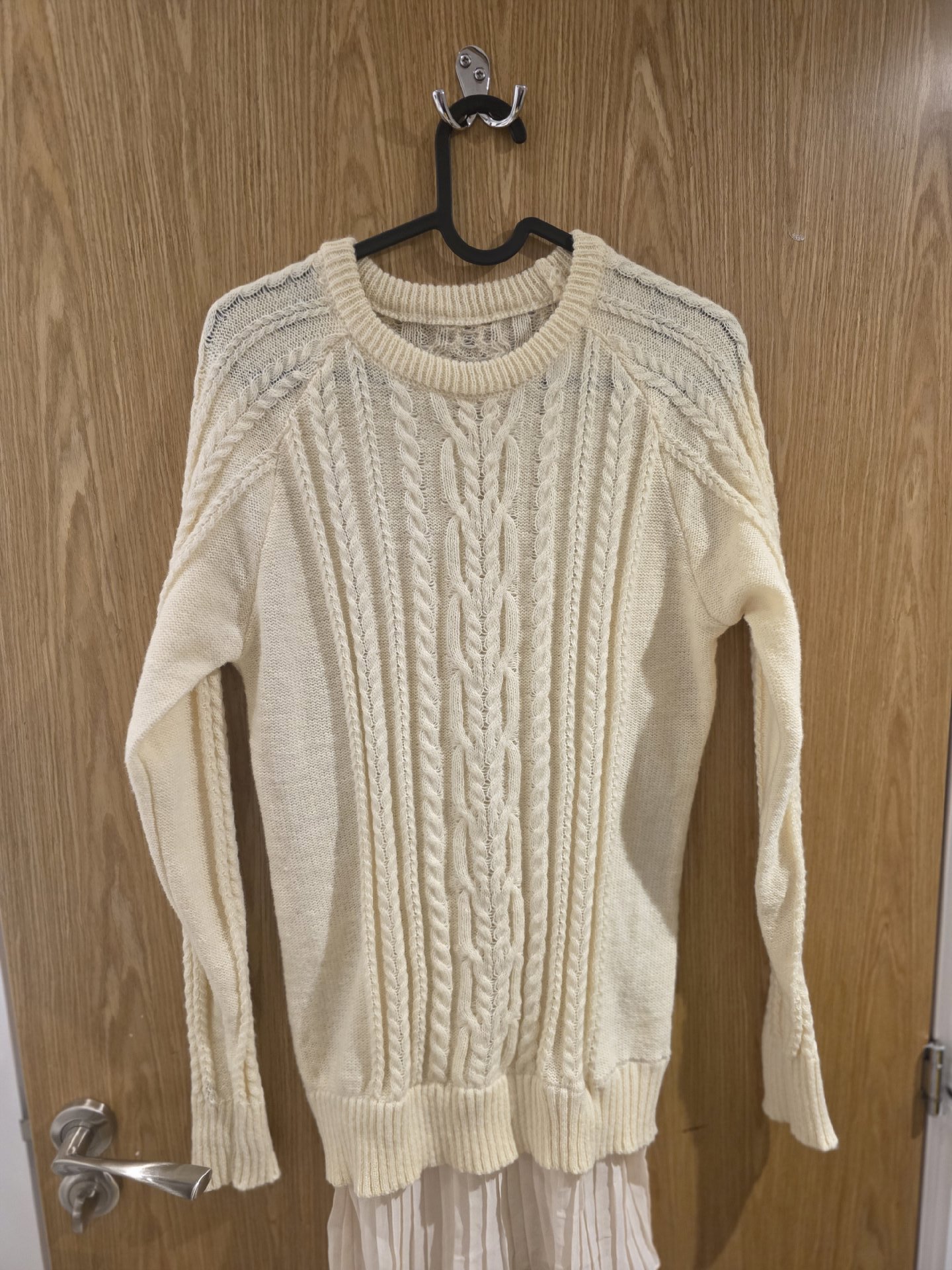 Cream Cable Knit Jumper Sweater, Unbranded, 12, New condition — preloved on SilentSale®