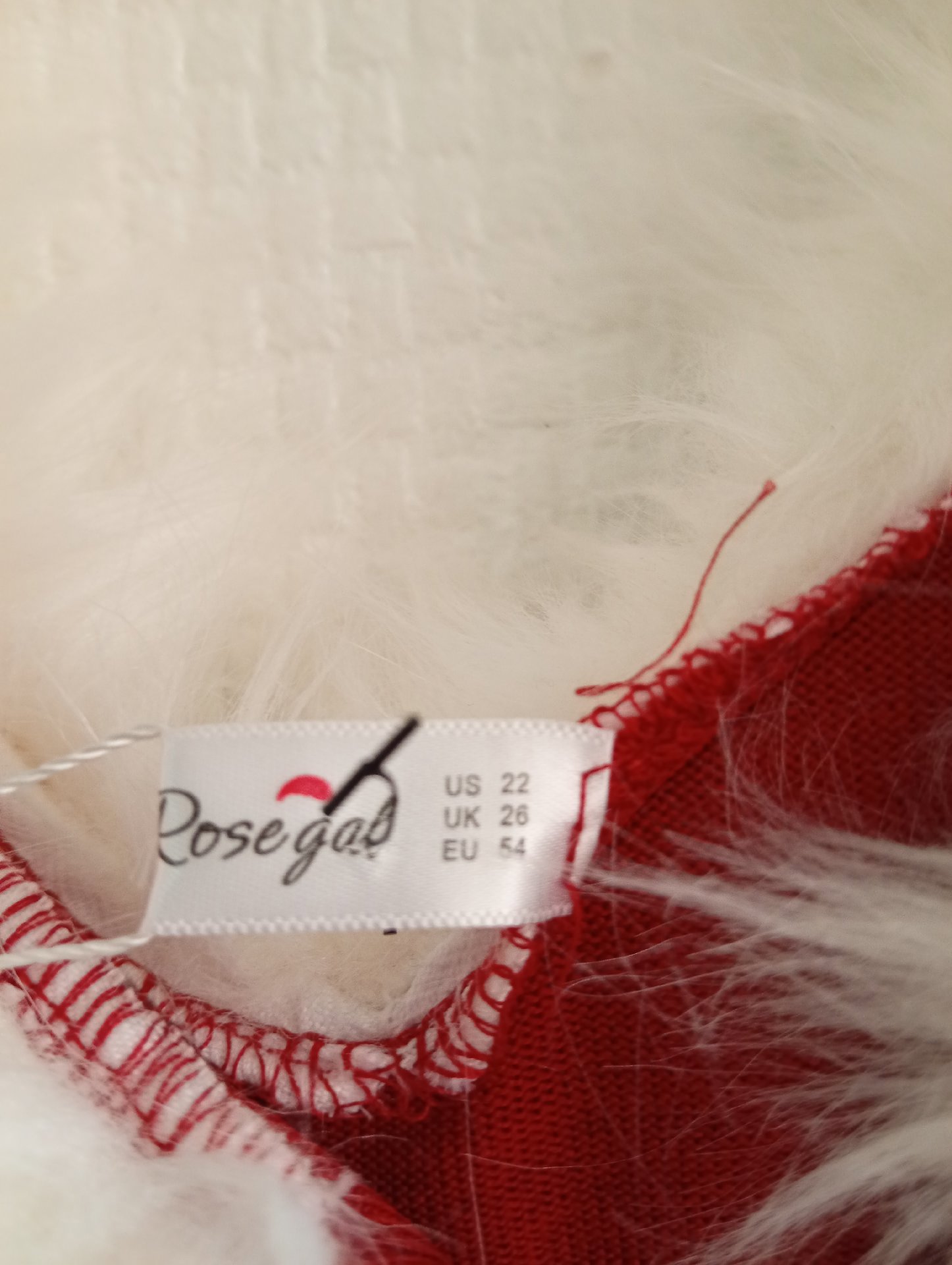 Rosegal Red Faux Fur Trim Christmas Dress – Size 26, Rosegal, 26, New condition — preloved on SilentSale®