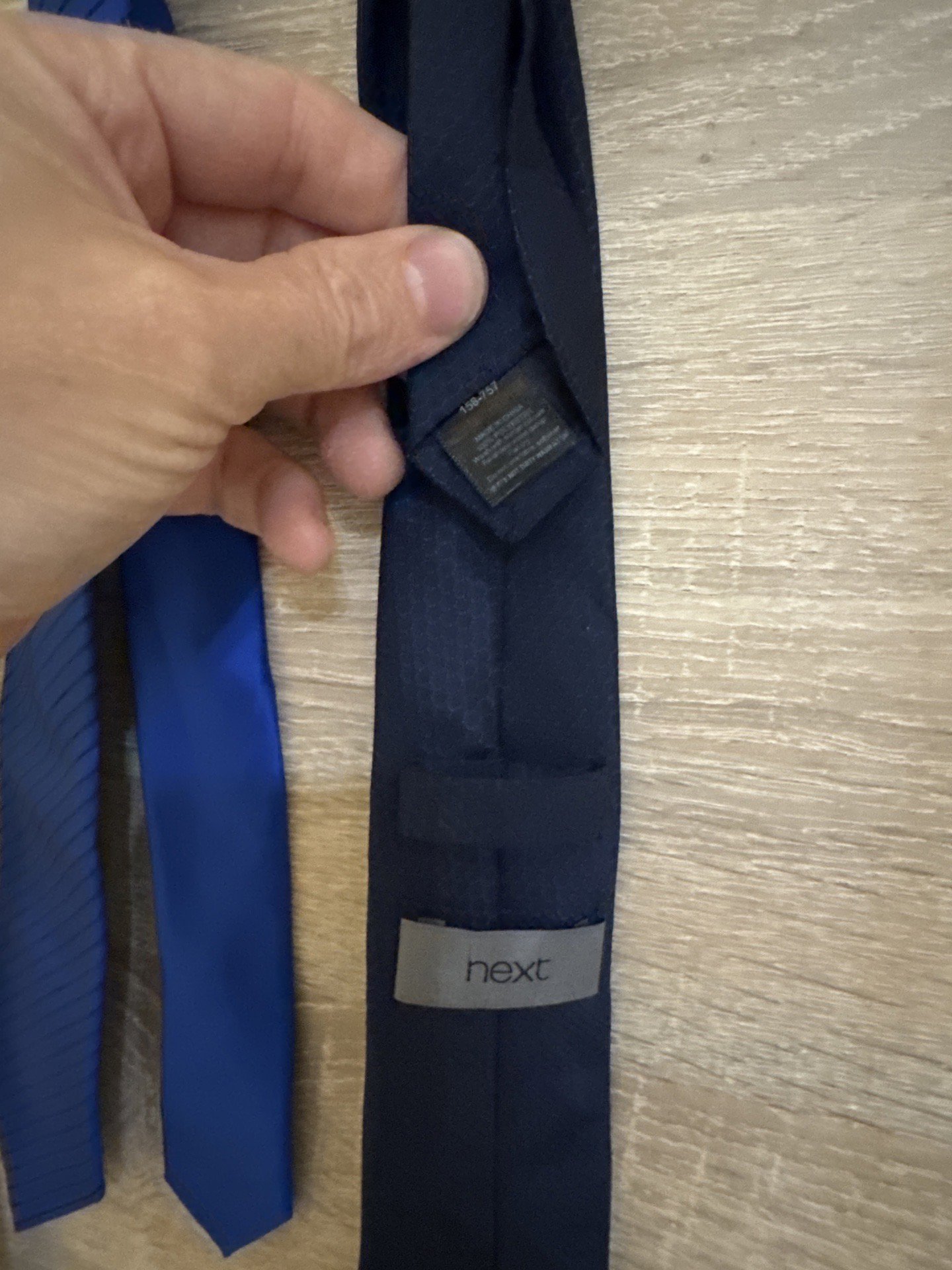 Next Men's Three Pack Ties in Blue, Navy and Burgundy, Next, One Size, Excellent condition — preloved on SilentSale®