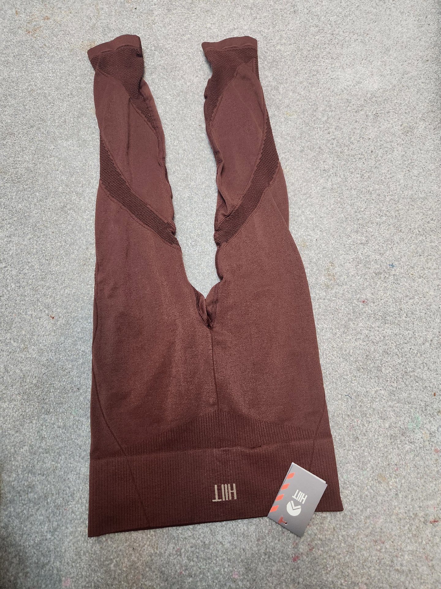 HIIT Brown Seamless Leggings, Hiit, 6, New condition — preloved on SilentSale®