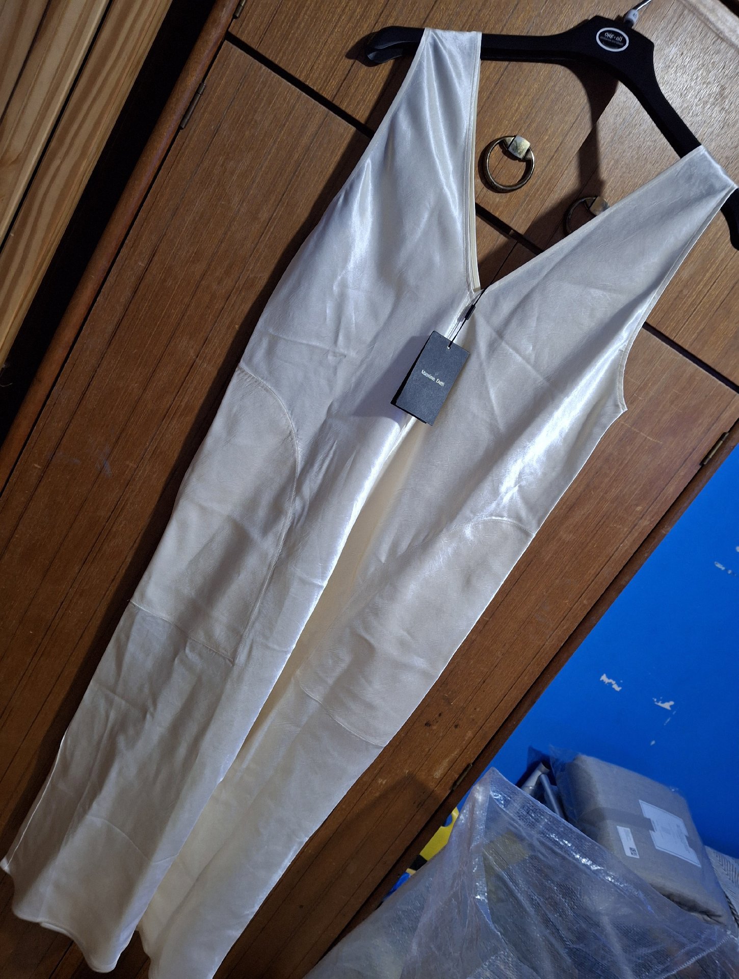 Massimo Dutti Cream Satin Midi Dress – UK 12, Mango, 12, New condition — preloved on SilentSale®