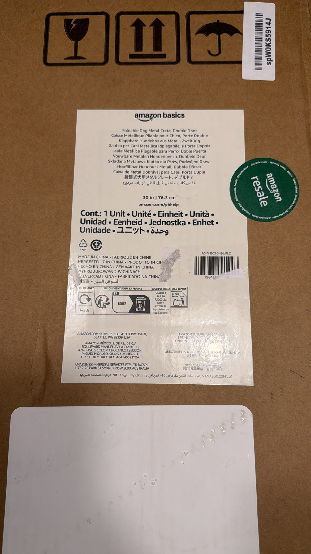 brand new dog cage , Amazon Basics, 30 in, New condition — preloved on SilentSale®