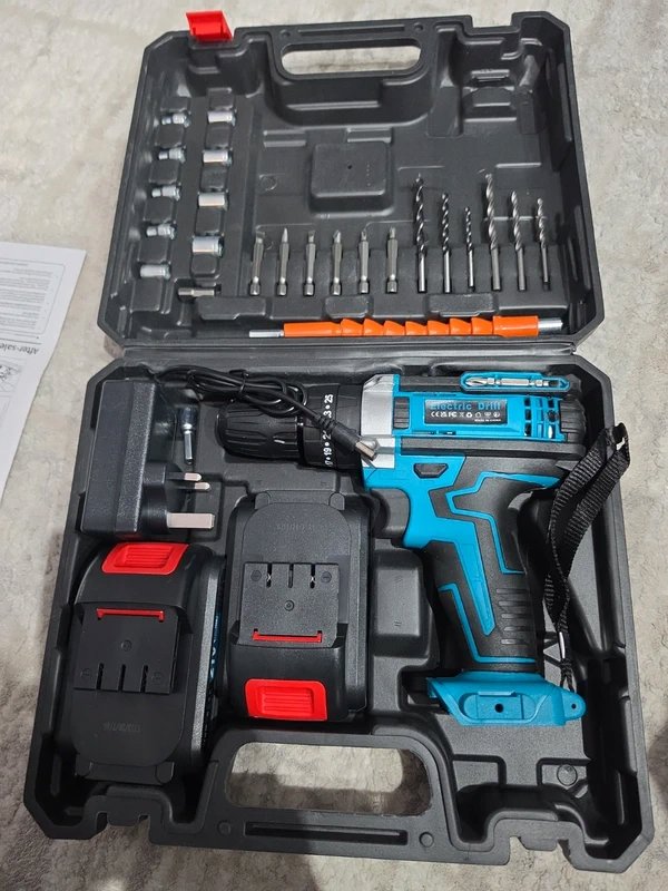 Cordless Electric Drill Set 21V with Accessories, Unbranded, Small, New condition — preloved on SilentSale®