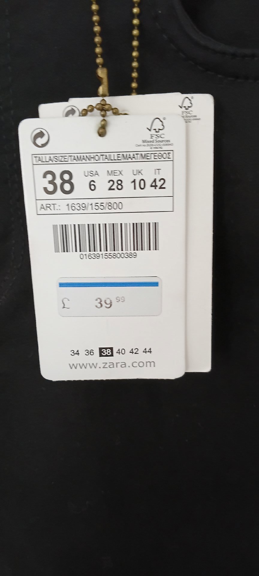 Zara Basic Dept. Black Denim Skinny Jeans – UK 10, Zara, 10, New condition — preloved on SilentSale®