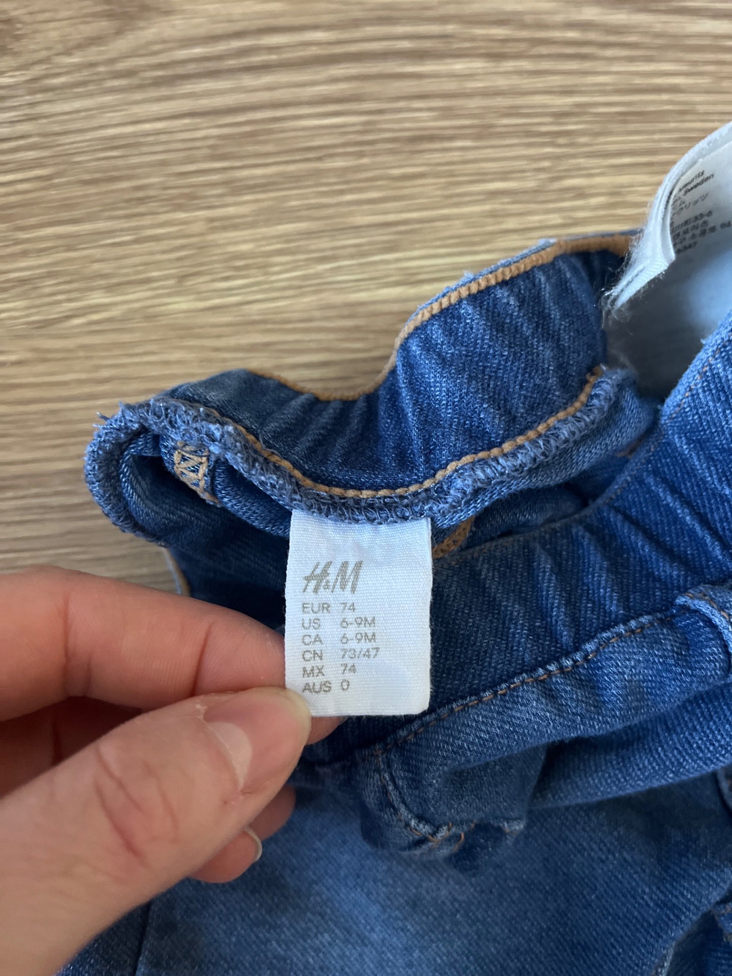 H&M Baby Denim leggings, H&M, 6-9M, Excellent condition — preloved on SilentSale®