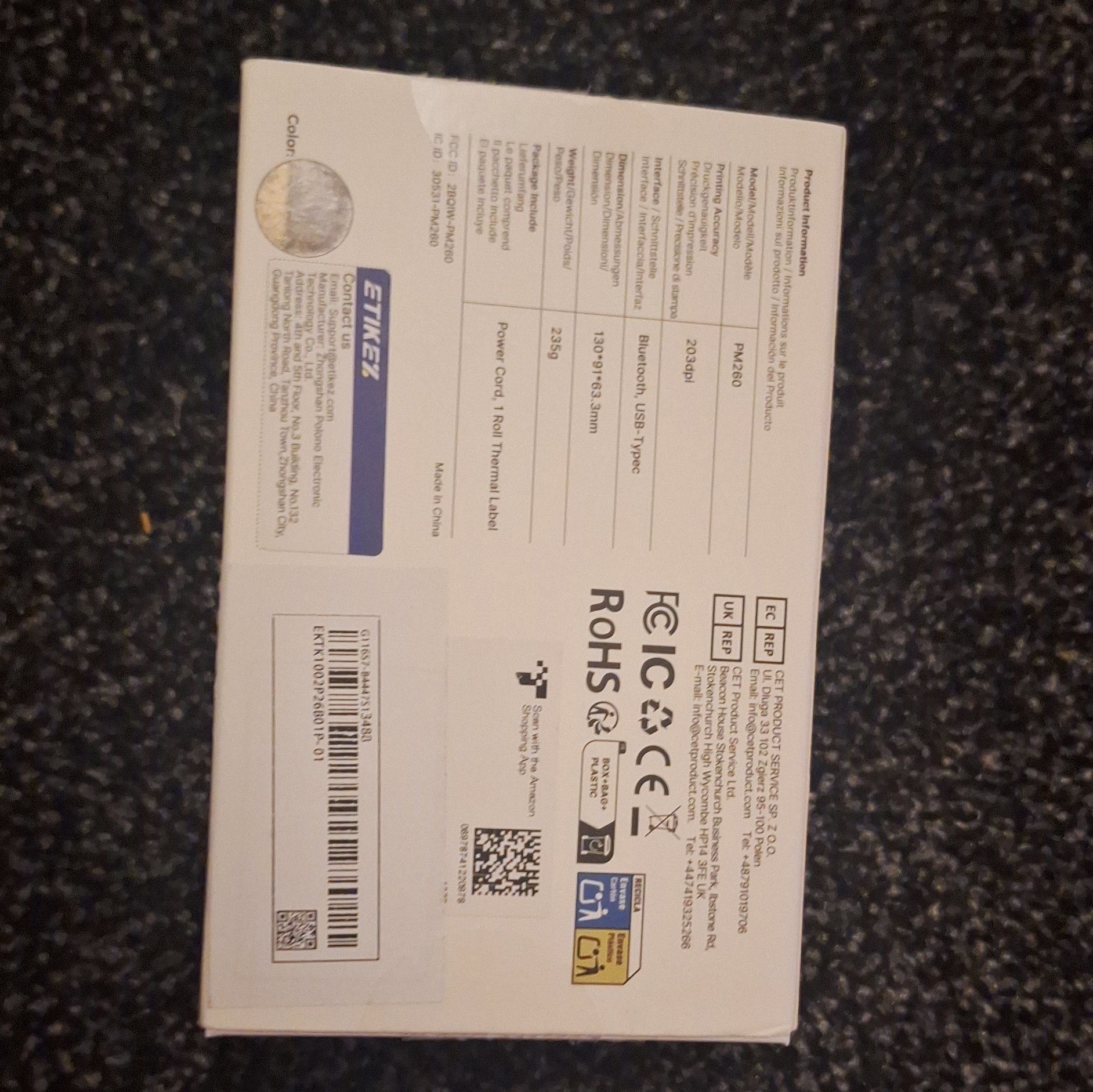 Thermal Label Maker Portable Inkless Printer, Etikez, One Size, New condition — preloved on SilentSale®
