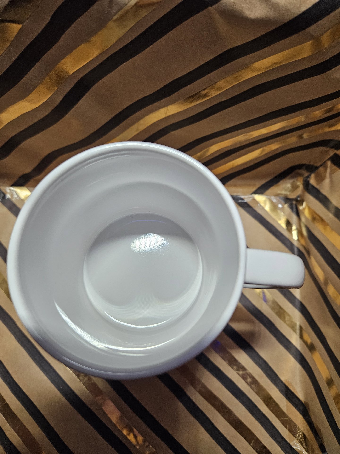 White Ceramic Coffee Mug with Coffee Print, Unbranded, One Size, New condition — preloved on SilentSale®
