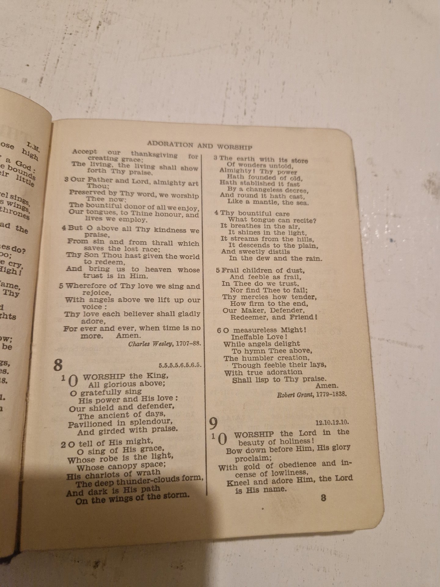 Leather-bound book titled 'The Methodist Hymn Book', Unbranded, One Size, Excellent condition — preloved on SilentSale®