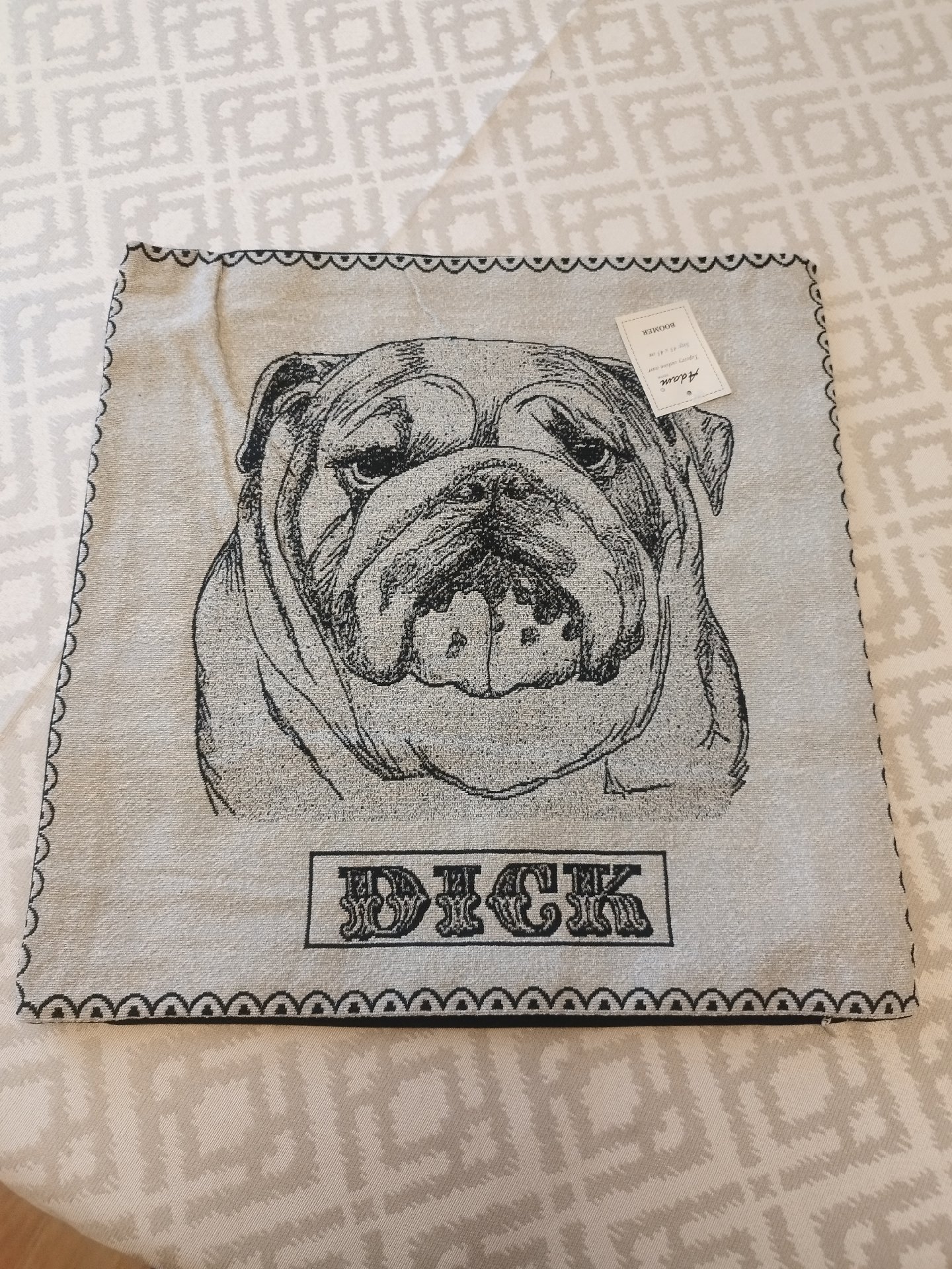 8× Adam Home Boomer Bulldog Tapestry Cushion Cover 45x45 cm, Adam Home, 45 x 45 cm, New condition — preloved on SilentSale®