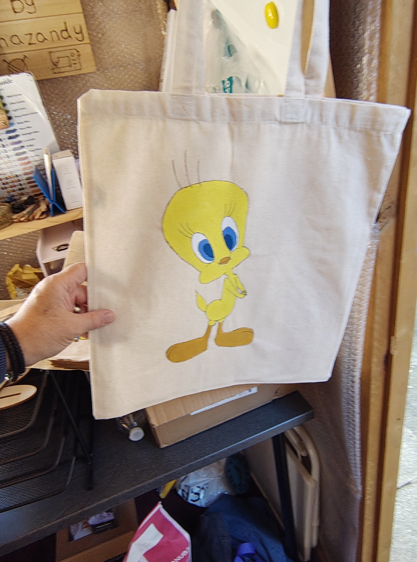 Tote bag with fun design , Unbranded, Tote, New condition — preloved on SilentSale®
